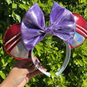 Sailor mars inspired handmade Disney ears